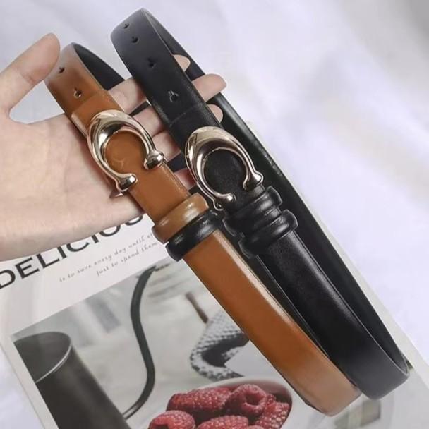 女士皮带女款真皮腰带百搭牛皮简约爆款双面牛仔裤西裤复古裤腰带