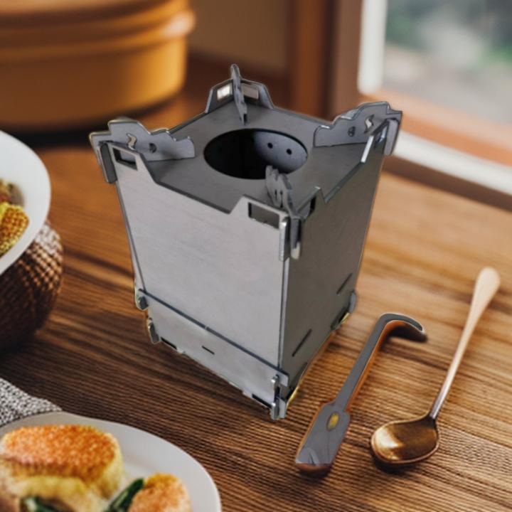 户外折叠无烟气化柴火炉家用