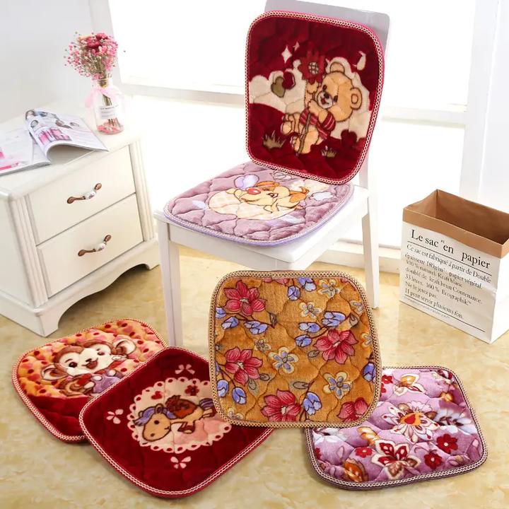 冬季加厚保暖椅子座垫沙发垫坐垫凳子餐椅垫家用防滑