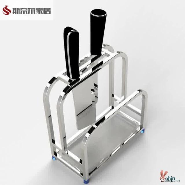 304不锈钢刀架砧板架厨房专用置物架菜板架刀座架菜刀架收纳架