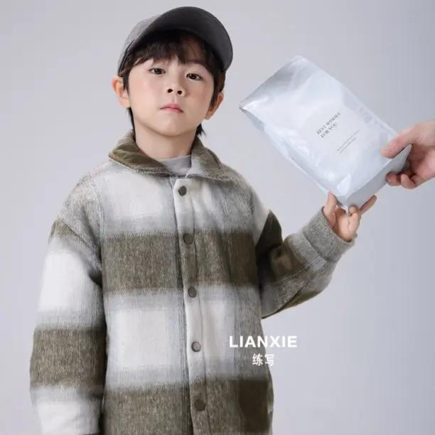 普通外套休闲风加棉加厚款外套欧美风加厚男童童装