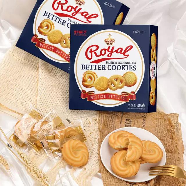 【主播专享】猫村长野铺子经典丹麦工艺原味曲奇饼干56g*6盒