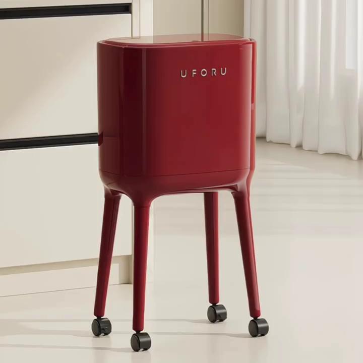 免弯腰垃圾桶家用厨房大容量可移动创意高脚厨余桶客厅卧室卫生桶