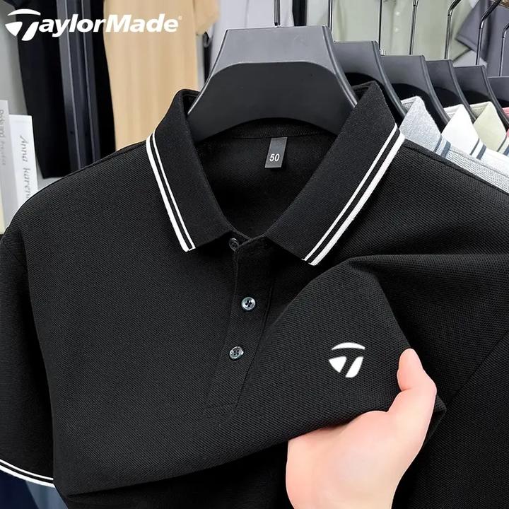 TaylorMade泰勒梅高尔夫男士夏季透气速干休闲运动POLO衫短袖T恤