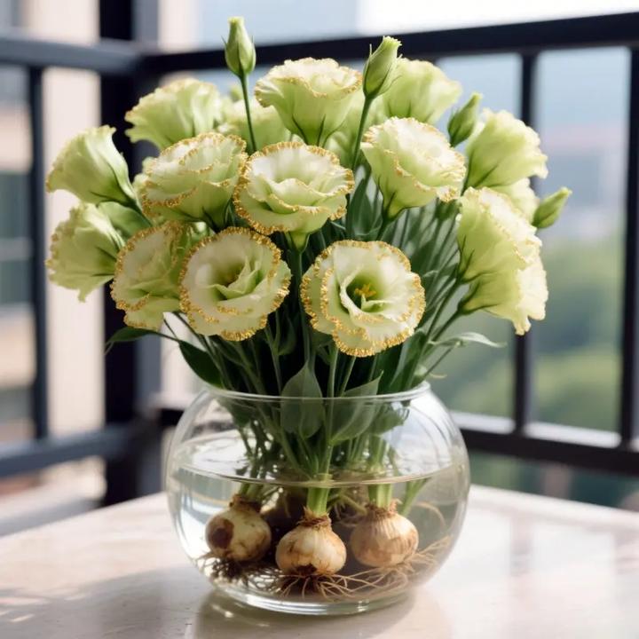 【驱蚊驱虫】水培洋桔梗大花清香型绿植室内外耐寒热四季可种花卉