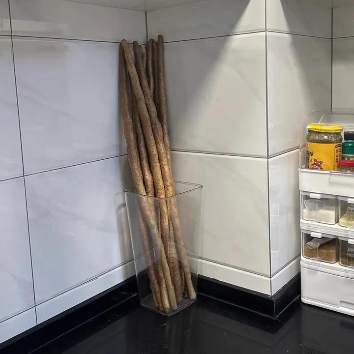 功能大葱收纳盒铁棍山药透明收纳桶厨房姜蒜食材大容量整理