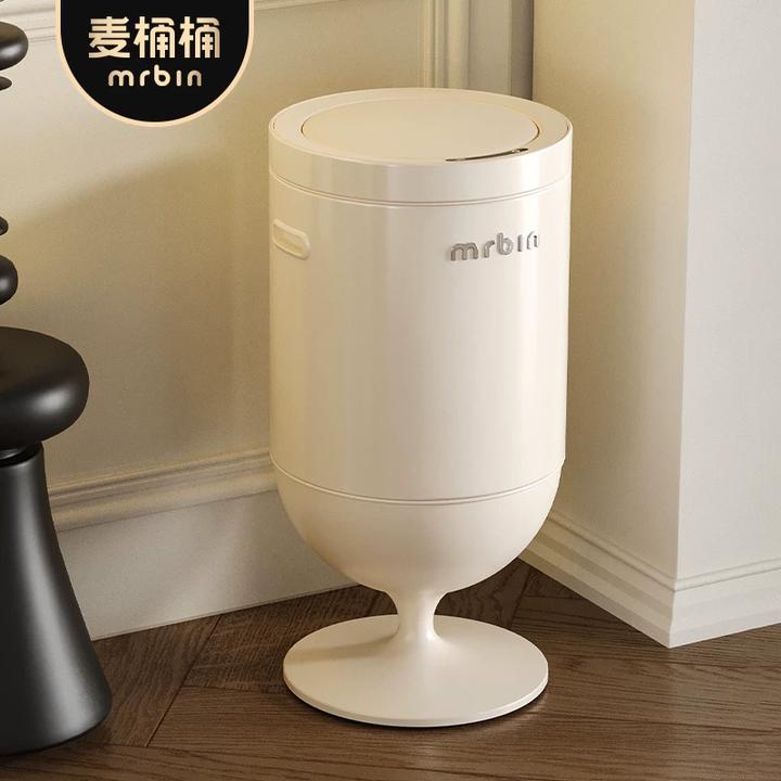 麦桶桶智能感应垃圾桶家用客厅厨房酒杯电动大容量2025新款免弯腰