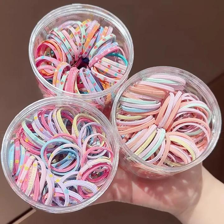 儿童橡皮筋高弹力发圈宝宝耐用发绳弹性好女童扎头不伤发马尾发饰