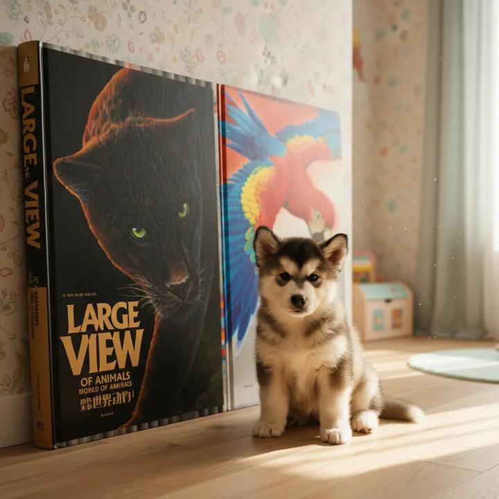 动物大书一本法国地板动物大书儿童婴儿触摸早教书籍幼儿认知早教