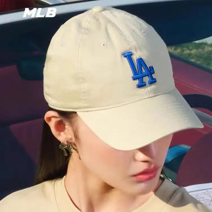 MLB正品帽子2025新款刺绣软顶大标NY运动LA休闲鸭舌帽棒球帽CP66