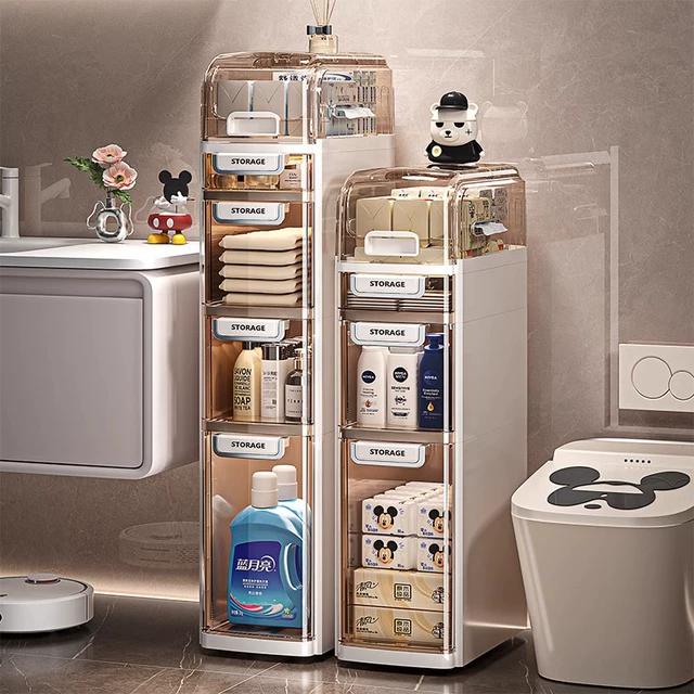 卫生间置物架多层收纳架浴室夹缝柜洗手间收纳柜厕所储物柜侧边柜