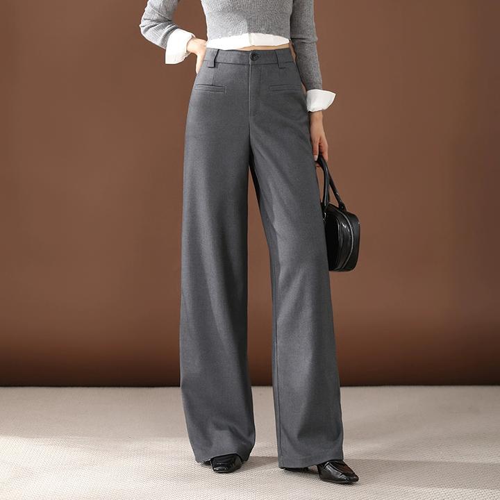 西装裤女长裤2025春秋新款高腰灰色休闲裤气质时尚高级女裤子