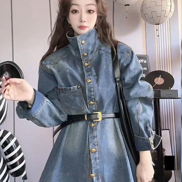 美式辣妹加绒加厚牛仔衬衫女冬款2025新款酷飒宽松时髦收腰外套