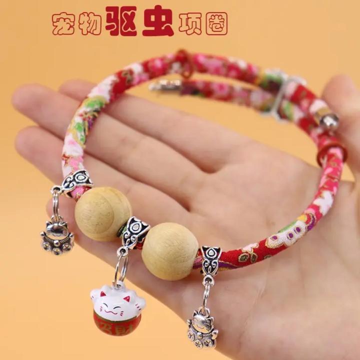 驱虫宠物铃铛项链狗狗体外驱虫颈圈猫咪防虫项链项圈加1个吊坠