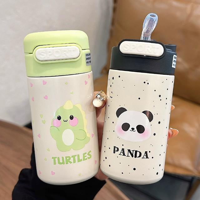 200ml小巧迷你吸管保温杯女生可爱便携水杯小学生儿童不锈钢杯子