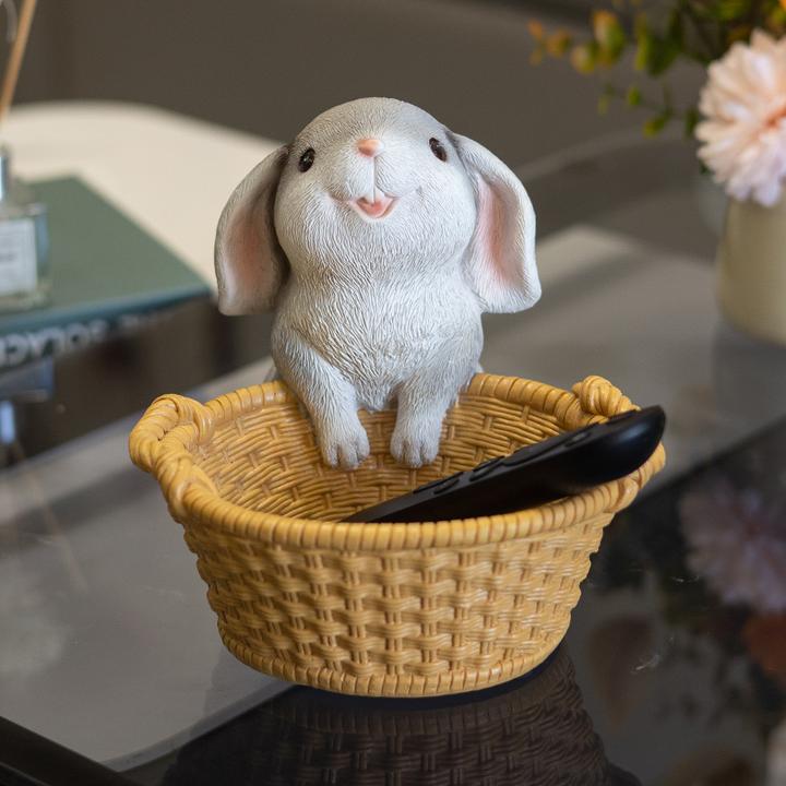 【品牌新品】可爱兔子创意家居手工装饰玄关鞋柜放钥匙收纳茶几摆件