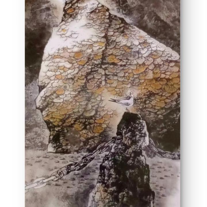 《金石之寿》 原创国画