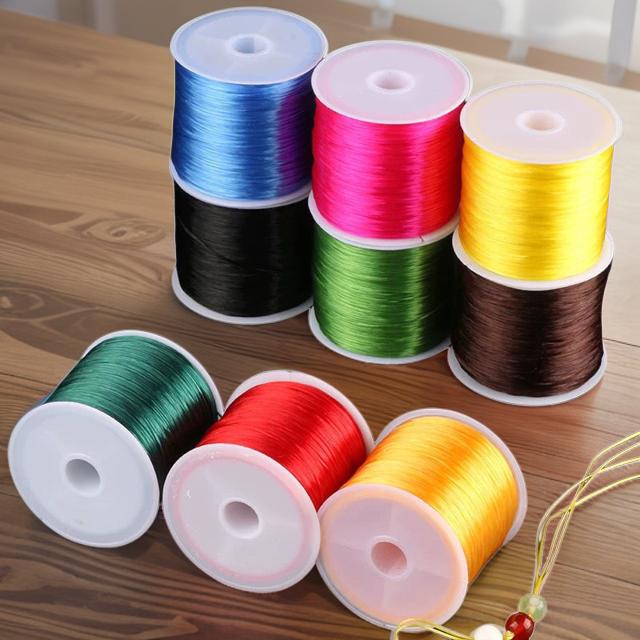 进口扁弹力线高弹力扁线手链文玩串珠手串牛筋多股手工手串弹力绳