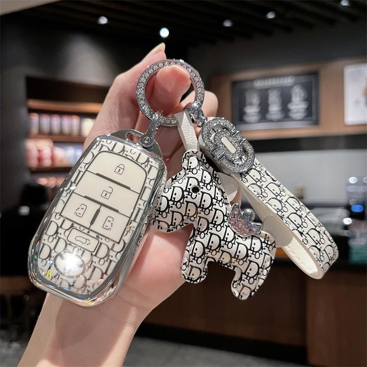 适用丰田钥匙套塞纳/赛那/埃尔法威尔法/格瑞维亚/高档轻奢包壳扣