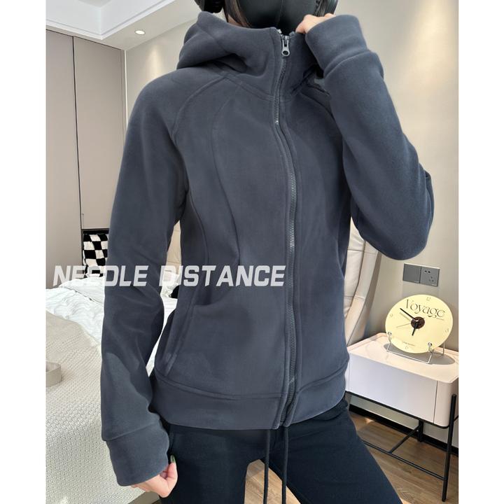 慵懒风暖美式连帽女正肩卫衣2025新款秋冬保高领拉链运动开衫外套