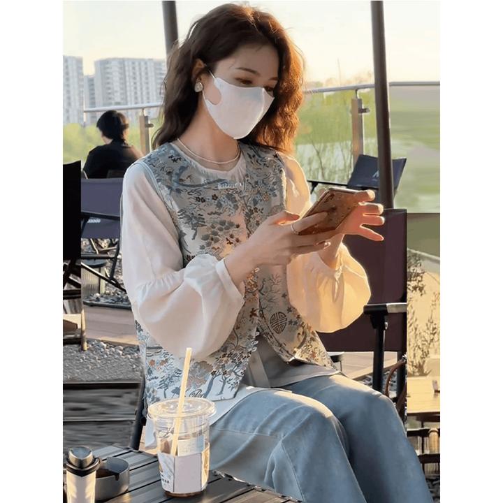 马甲女款2024新款春秋季小个子新中式国风无袖中式马夹背心上衣