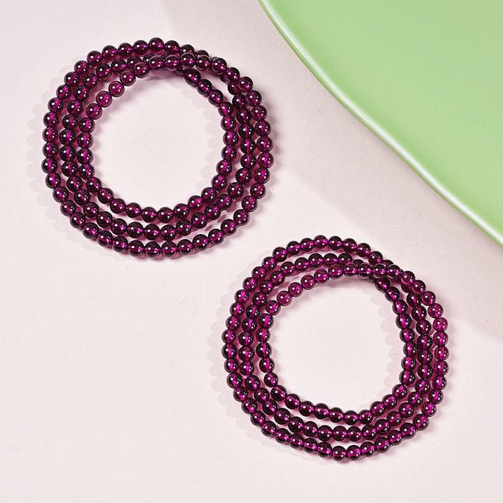 【云上叙】 V66477-M-紫牙乌多圈手串-4.5mm+多样性发一件（甄选）