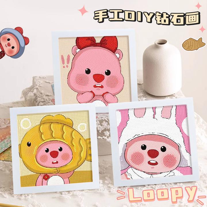 loopy钻石画贴画卡通露比三丽鸥水晶粘贴儿童手工diy满钻玩具女孩
