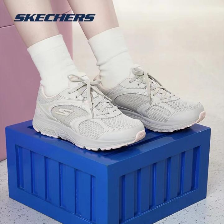 SKECHERS/斯凯奇斯凯奇23新款女跑步鞋印花透气休闲运动鞋128280