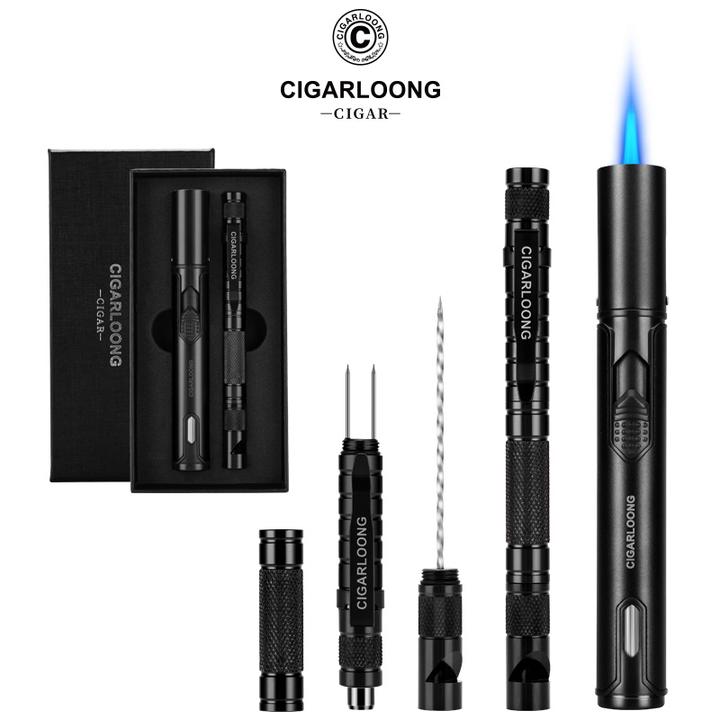 CIGARLOONG/茄龙新款笔式便携耐高温打火机通针套装CR-24HL