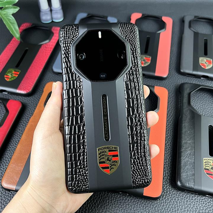 适用华为Mate60rs手机壳新款全包防摔油蜡纹真皮保护套商务高档