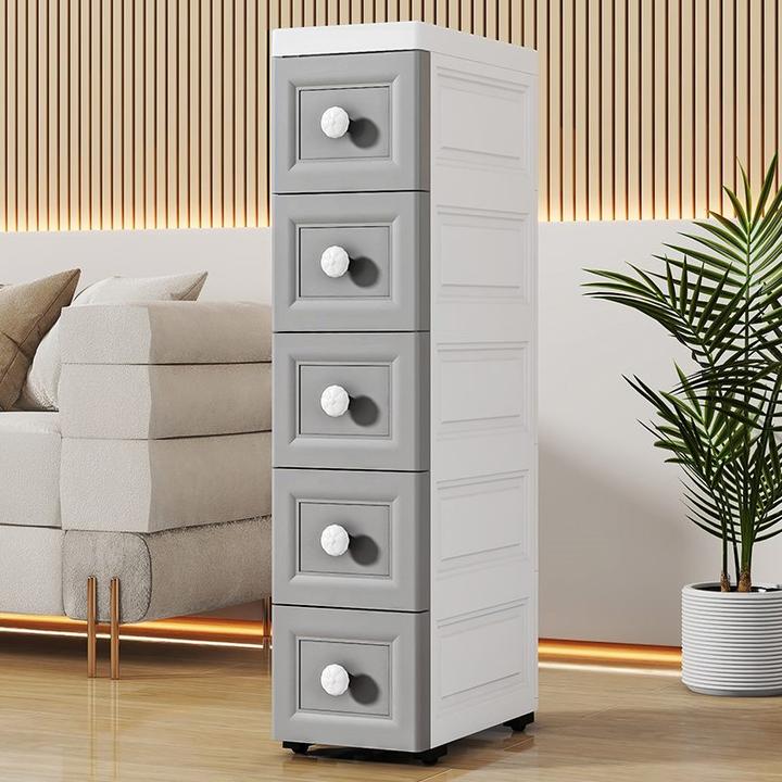 夹缝收纳柜抽屉式极窄侧面靠墙边小立柜子缝隙储物架抽拉家用置物