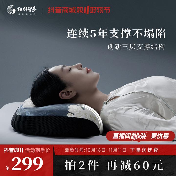 极刻智梦标准版软管护颈枕成人专用支撑颈椎分区减压助睡眠枕头芯