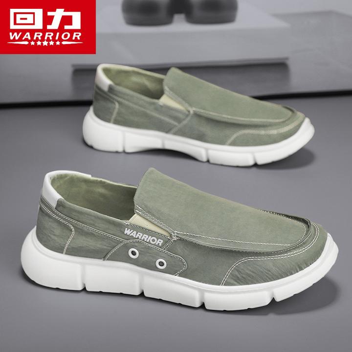 【回力】老北京布鞋懒人一脚蹬帆布鞋爆款2025新款秋季透气休闲潮鞋