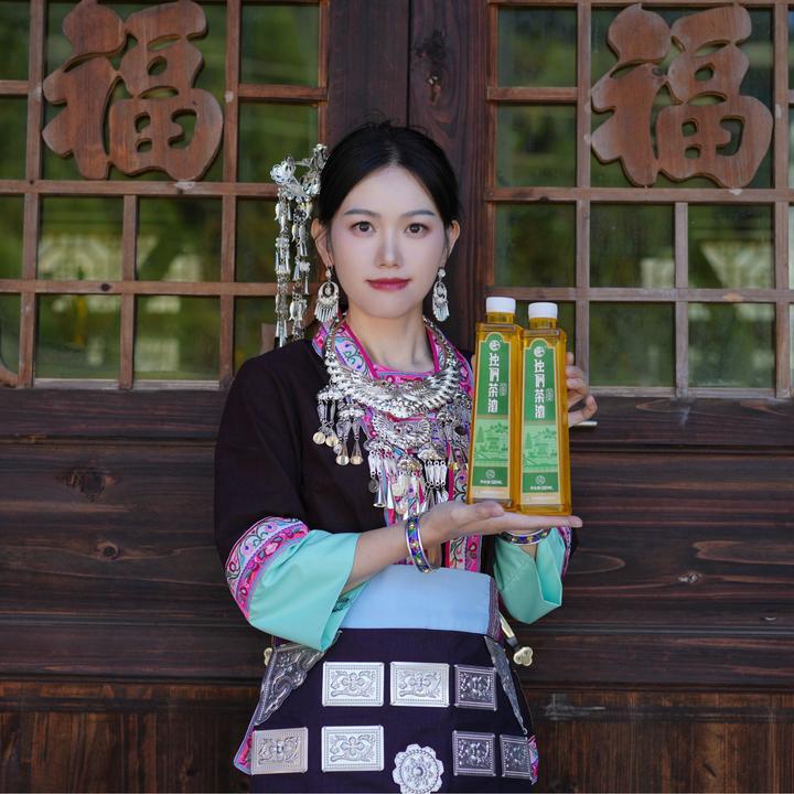 【油为侗心】精选优质生态山茶籽物理冷榨纯正山茶油520ML