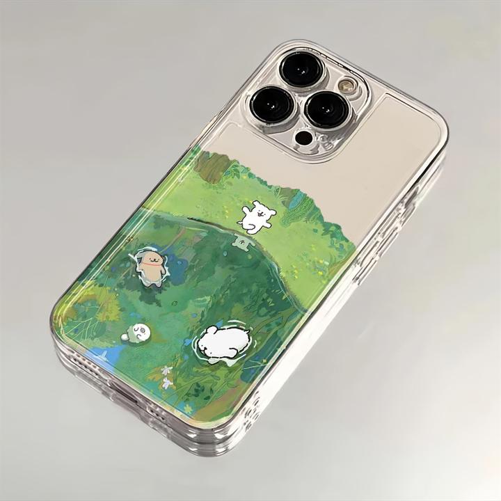 系帆妮太空壳苹果15网红手机壳14卡通创意13高级感12保护套11女款