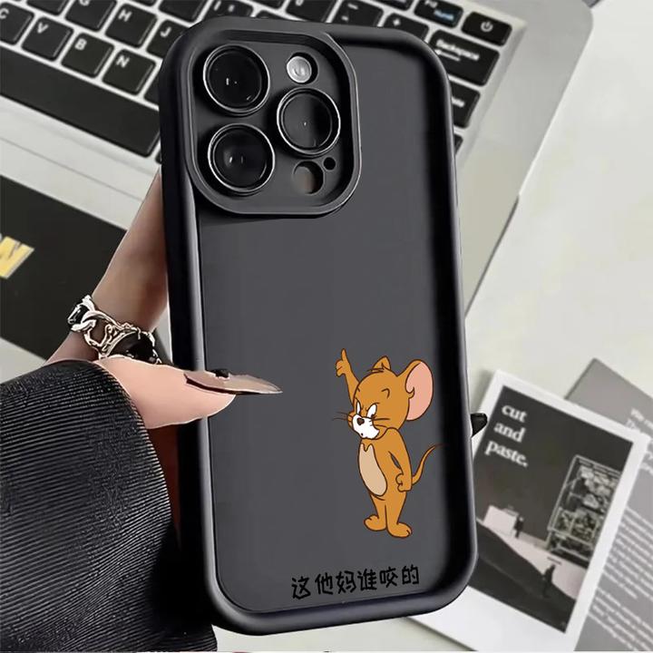 系帆妮金刚砂苹果15软壳手机壳14高级感13杰瑞12保护套11全包创意
