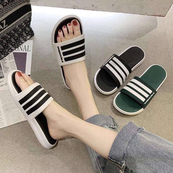 网红情侣夏季软底外穿防滑凉拖鞋百搭居家时尚厚底一字拖休闲沙滩
