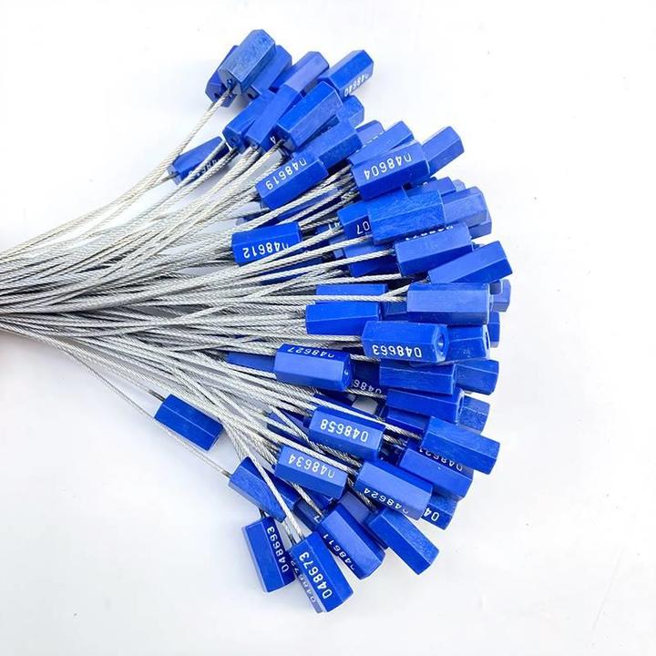 铅封钢丝一次性抽紧式钢丝封条物流集装箱苗木铅封油罐车编号扎带