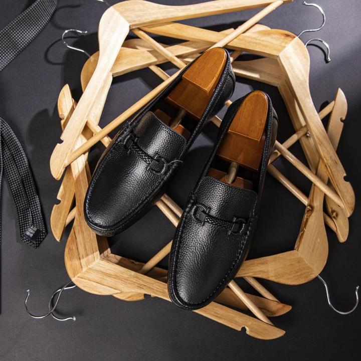 豆豆鞋男真皮百搭新款高级感夏季透气一脚蹬懒人休闲皮鞋软底男鞋