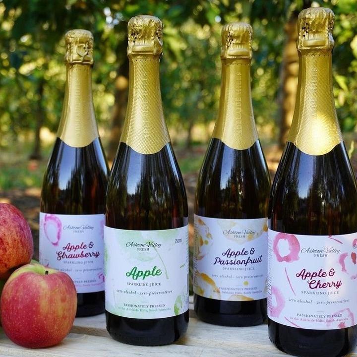 整箱艾希顿果园无醇起泡苹果汁750ml*6支 澳洲进口营养原味无添