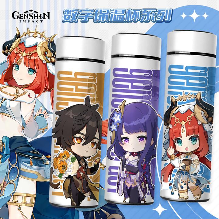 动漫游戏周边原神数字显示保温杯温度显示魈杯子水杯