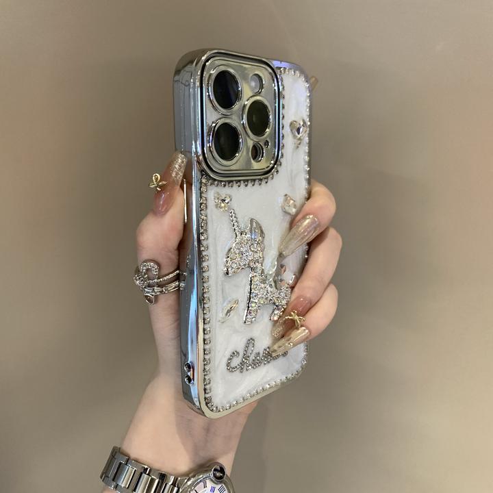 滴胶立体闪钻独角兽适用苹果16苹果手机壳iPhone15高级感14小众13