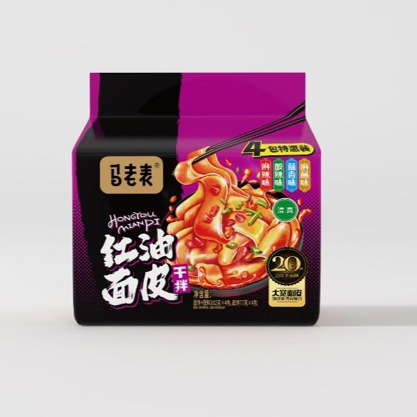马老表清真红油面皮混合口味4袋装