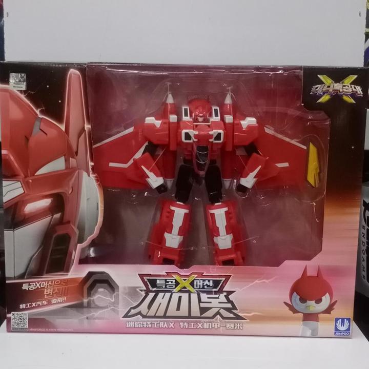 【美L动漫】展高【正版】迷你特工队x变形机甲合体机器人五炫玩具
