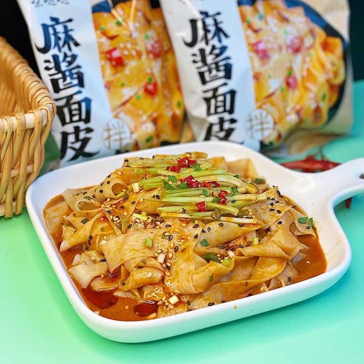 【宠粉福利】【16袋】味哒哒麻酱面皮8袋+红油面皮8袋美味冲泡方便夏