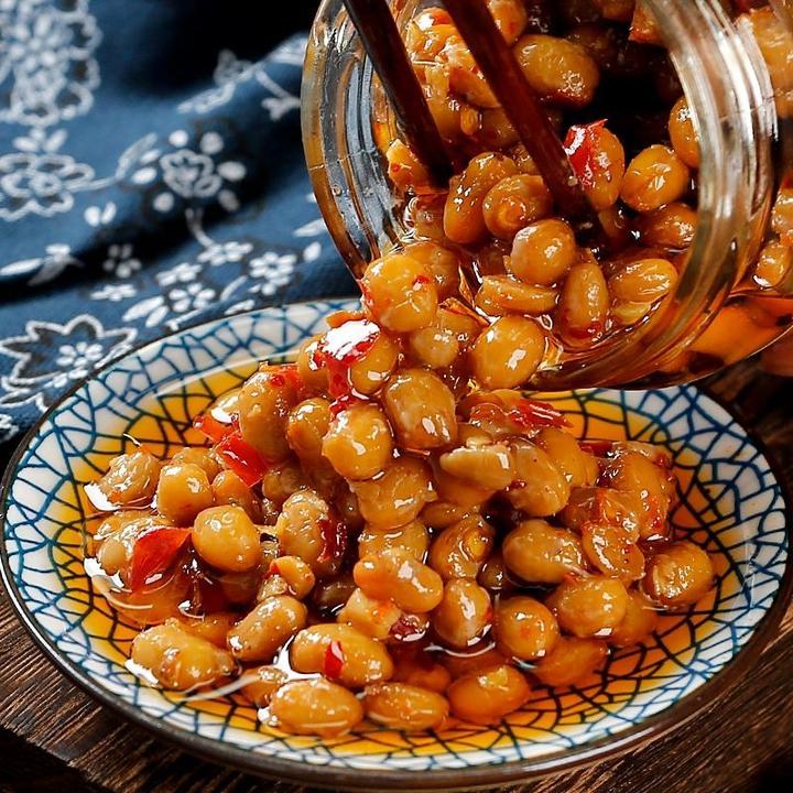 腊八豆湖南特产下饭菜酱豆子黄豆酱豆豉酱豆瓣瓶装开盖即食280g