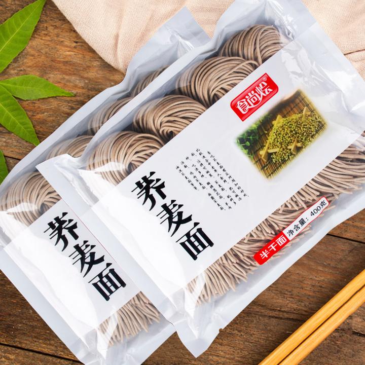 荞麦面低脂速食乔麦面整箱批发面条手工粗粮五谷杂粮半干挂面618
