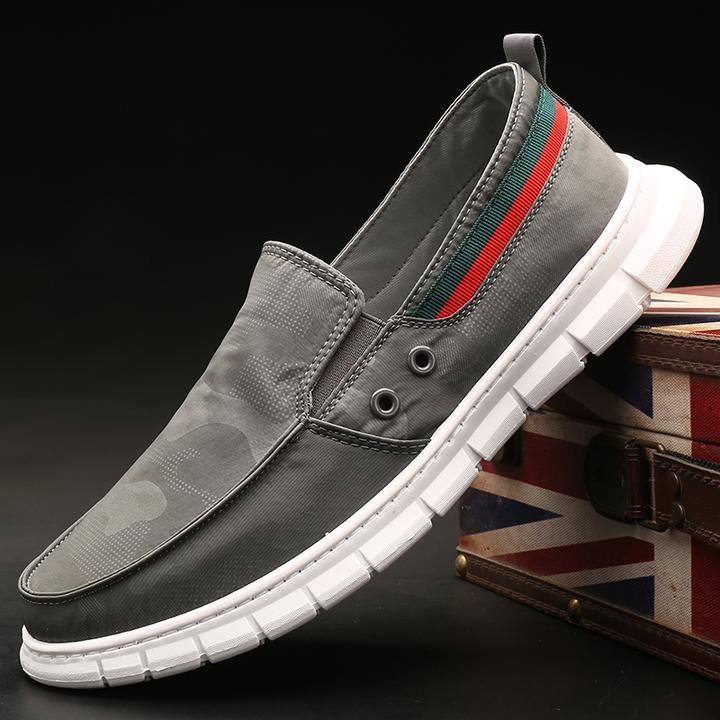 锋步FB0067男款冰丝布鞋老北京布鞋懒人一脚蹬休闲板鞋时尚休闲鞋