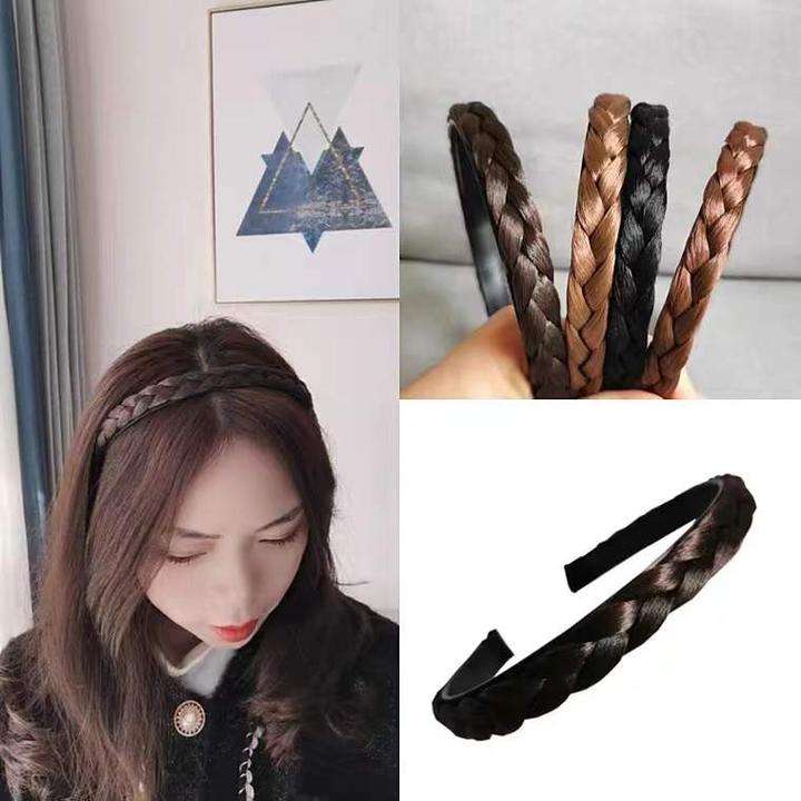 手工编发辫子发箍气质发饰麻花辫子编织防滑带齿压发头箍韩版百搭