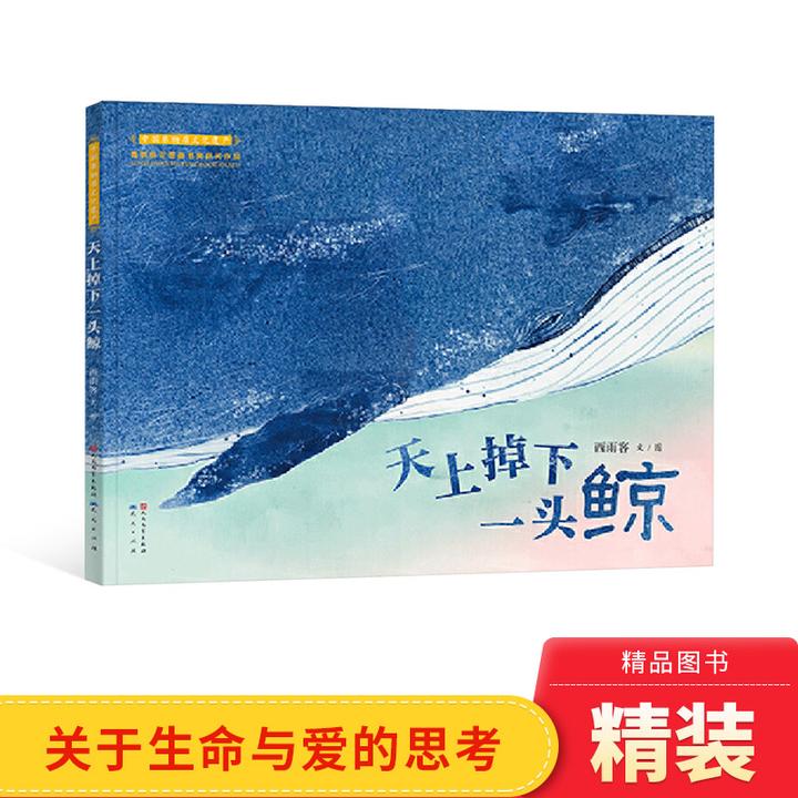 天上掉下一头鲸精装绘本画面书图画书获奖动物们系列绘本儿童幼儿